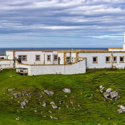 Strathy Point Lighthouse, Scotland, UK, United Kingdom