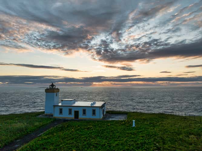 Sunrise Duncansby Head Lighthouse, Scotland,UK