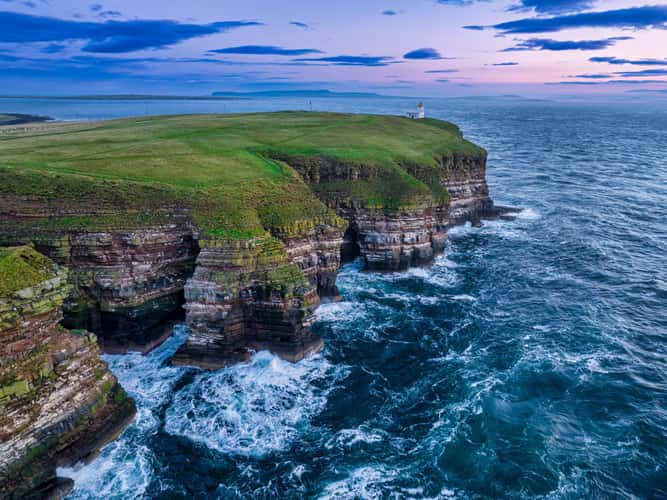 Sunrise Headland & Duncansby Head Lighthouse, Scotland