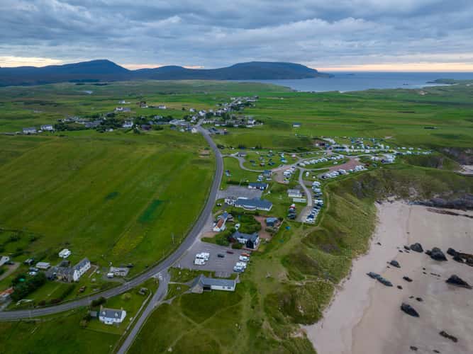 Sunrise town of Durness, Scotland, UK