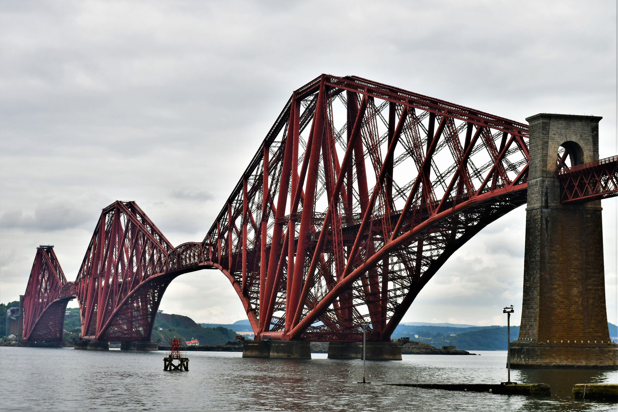 Close up from the Forth Bridge, Edinburgh, United Kingdom
