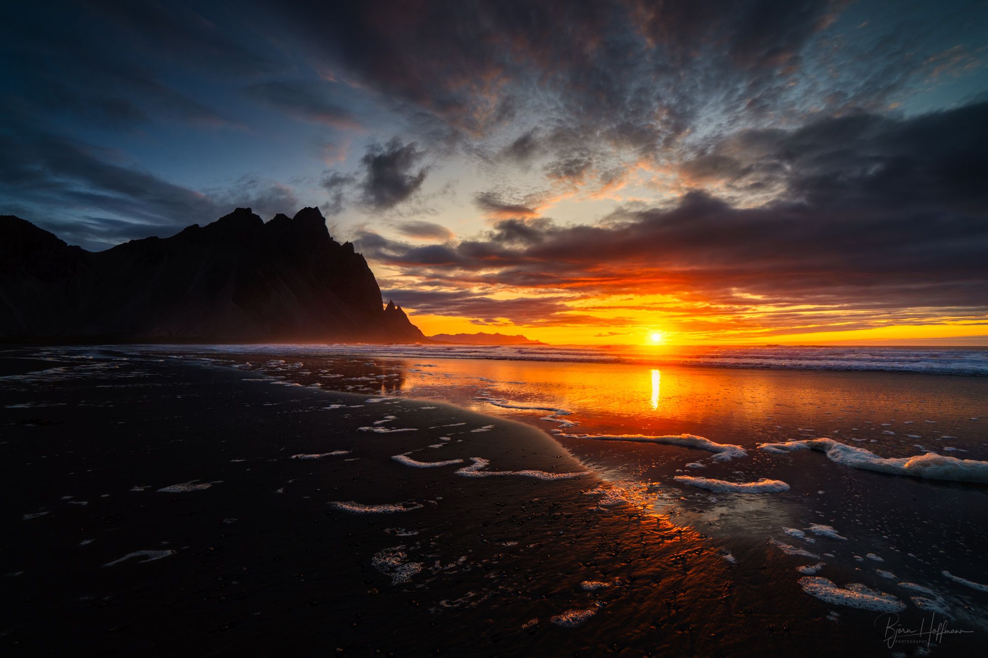 Vestrahorn from the beach, Stokkness, Iceland