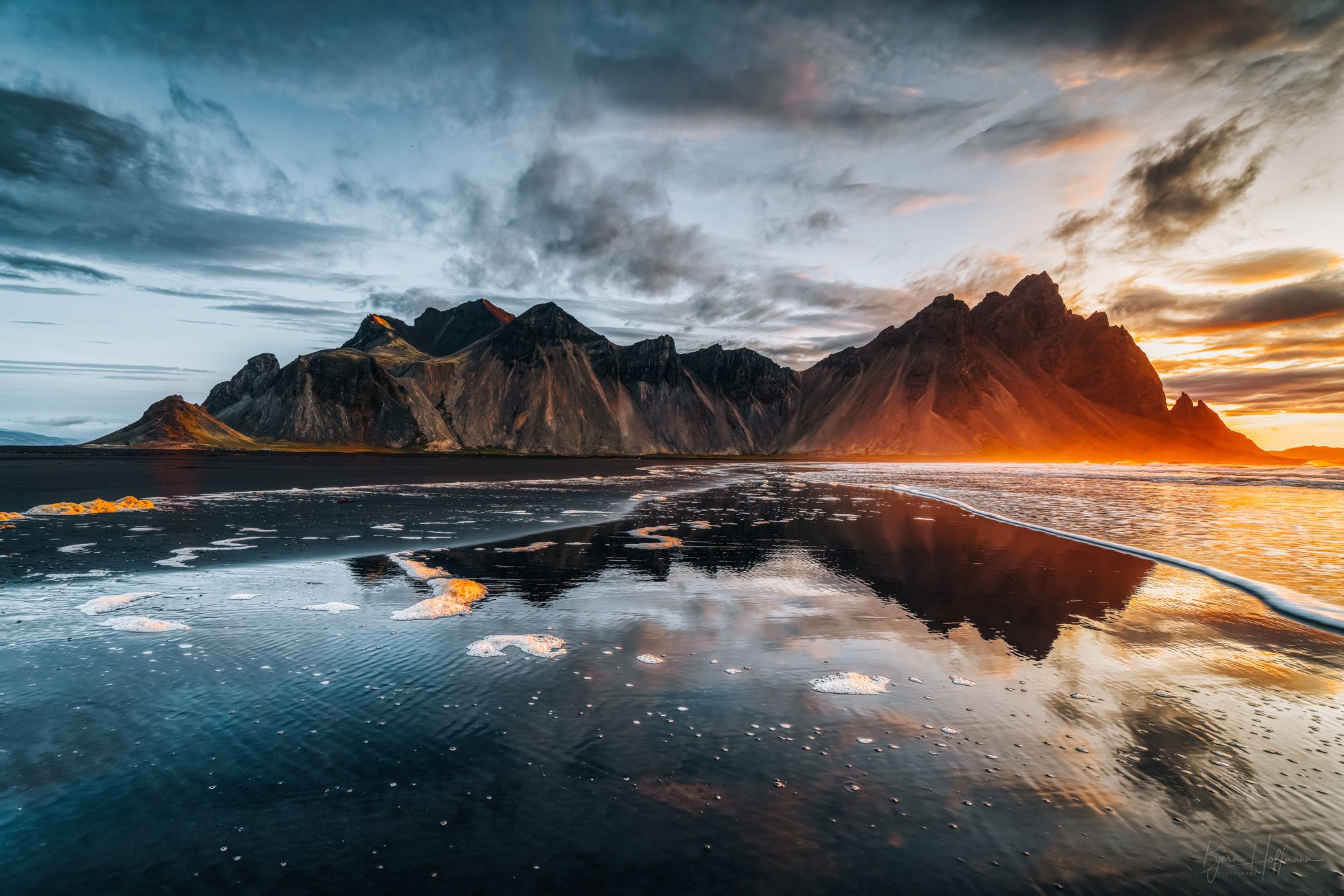 Vestrahorn from the beach, Stokkness, Iceland