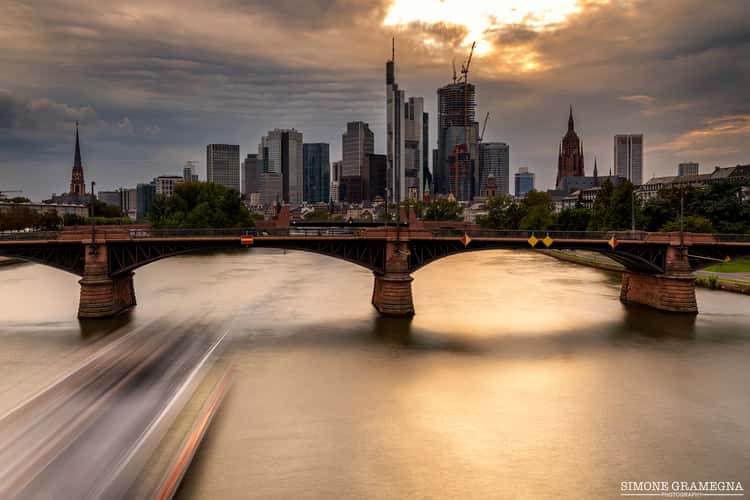 View from the Flößerbrücke, Frankfurt am Main