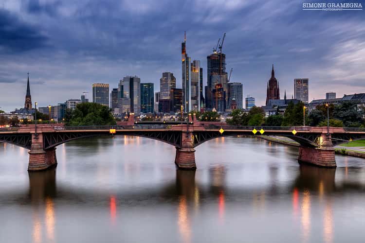 View from the Flößerbrücke, Frankfurt am Main