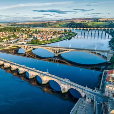 3 Bridges, Berwick-Upon-Tweed, England, United Kingdom