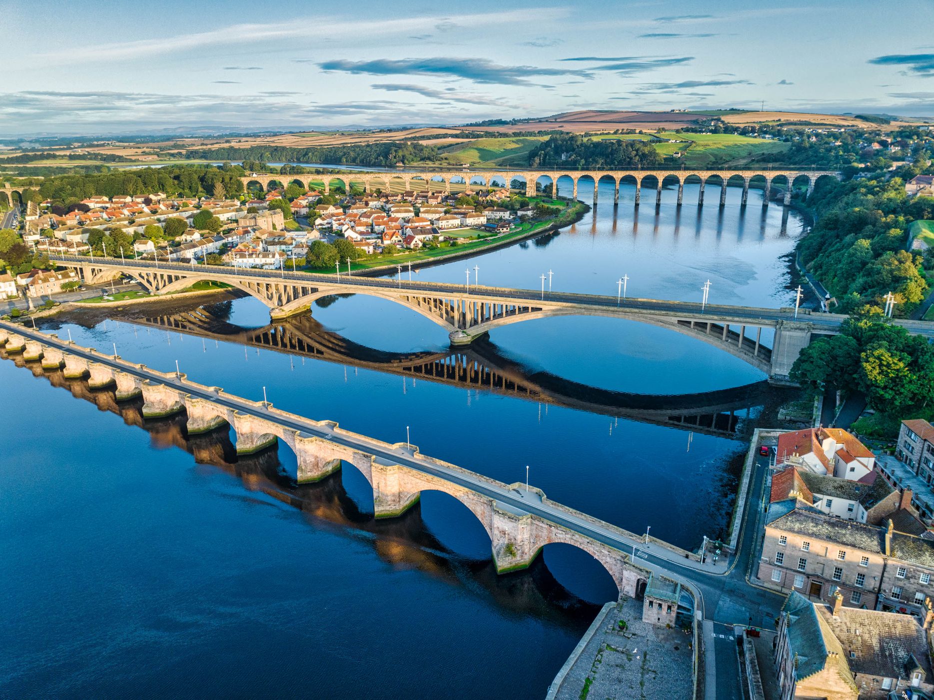 3 Bridges, Berwick-Upon-Tweed, England, United Kingdom