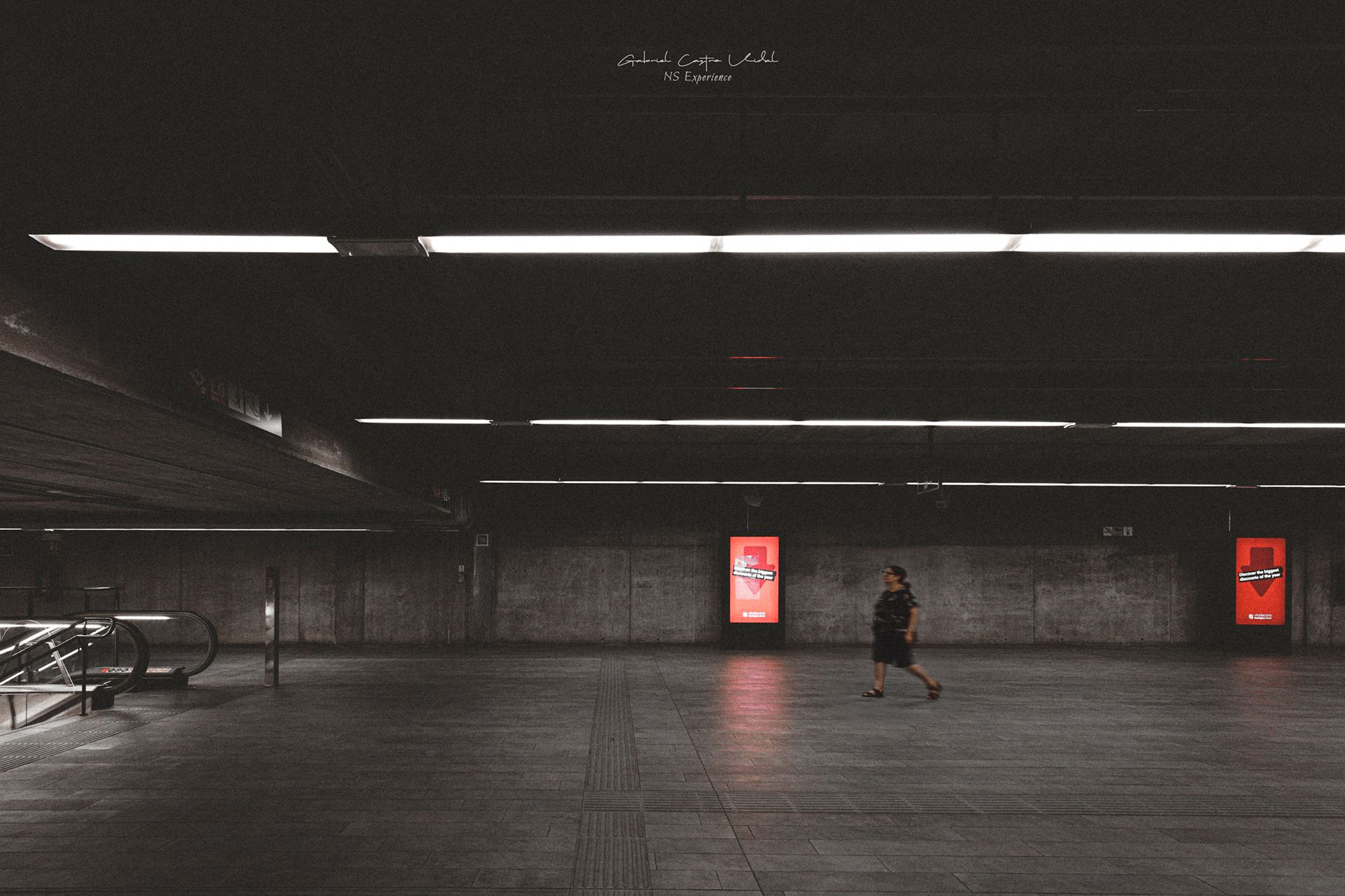 acceso Metro Europa Fira Barcelona, Spain