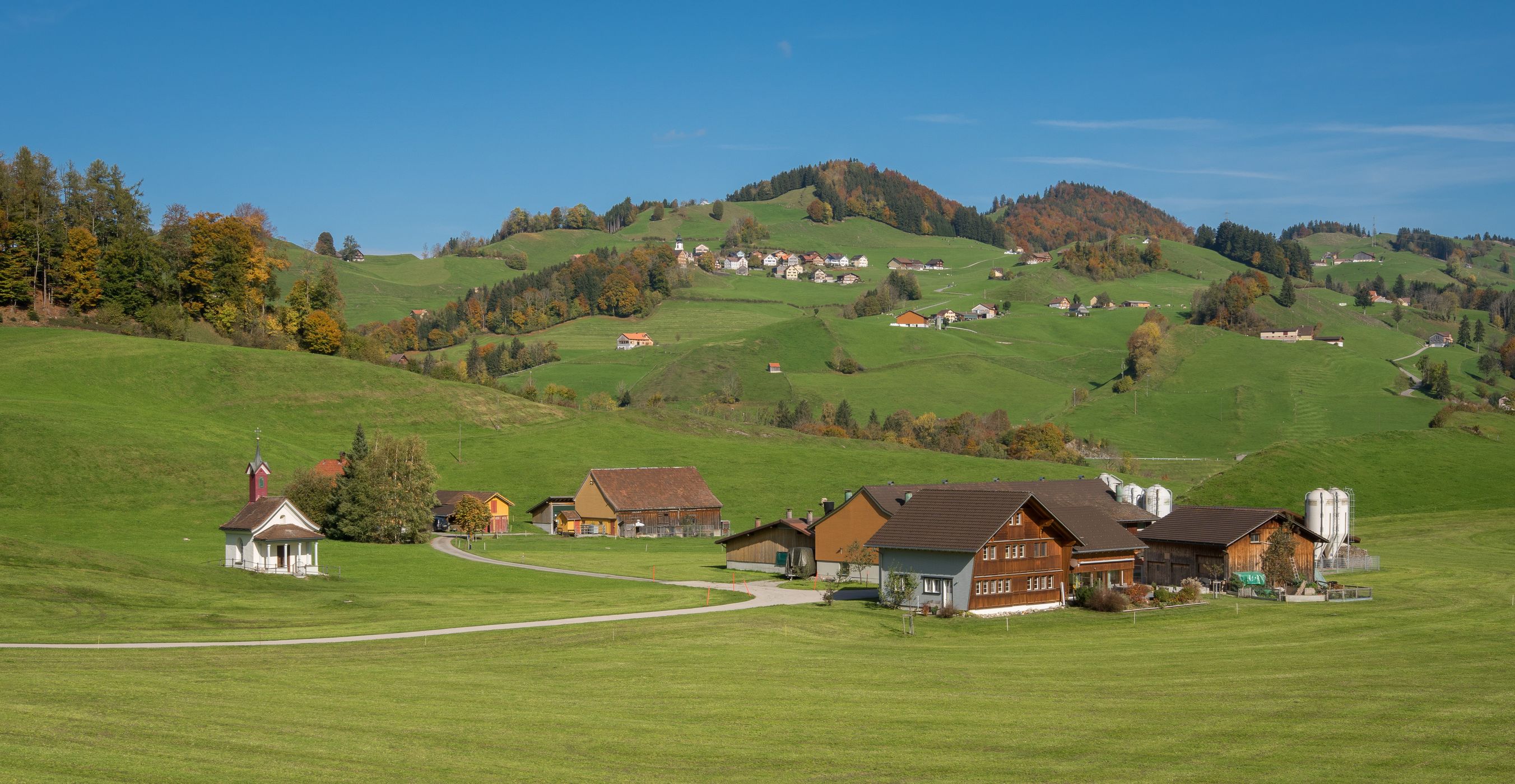 Appenzell scenery in Rapisau, Switzerland