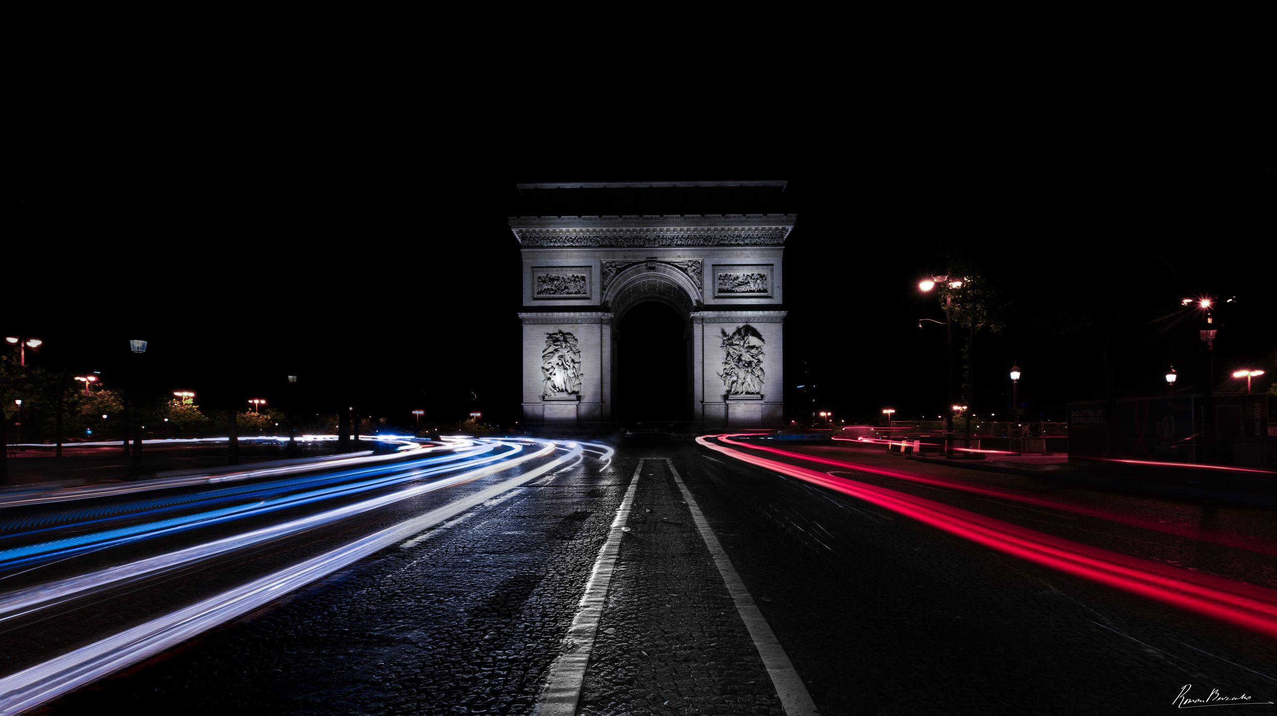 Arc de Triomphe, Street View, Paris, France