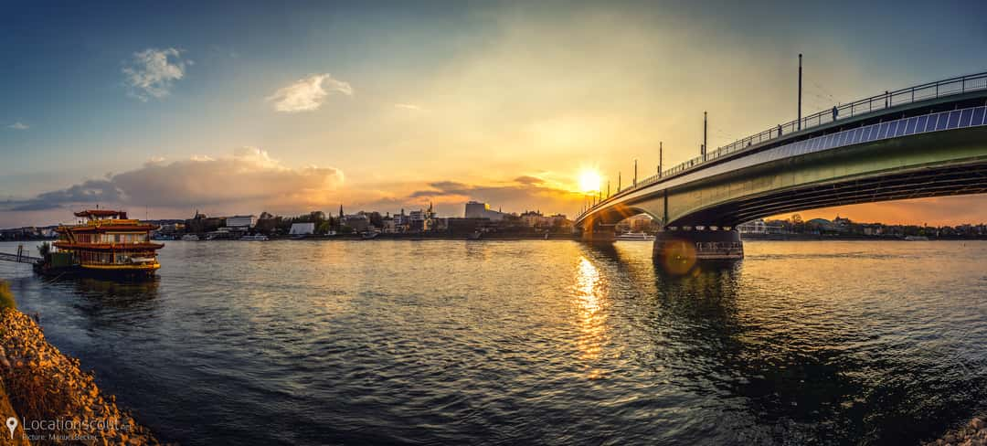 Sunset at Kennedy Bridge, Bonn