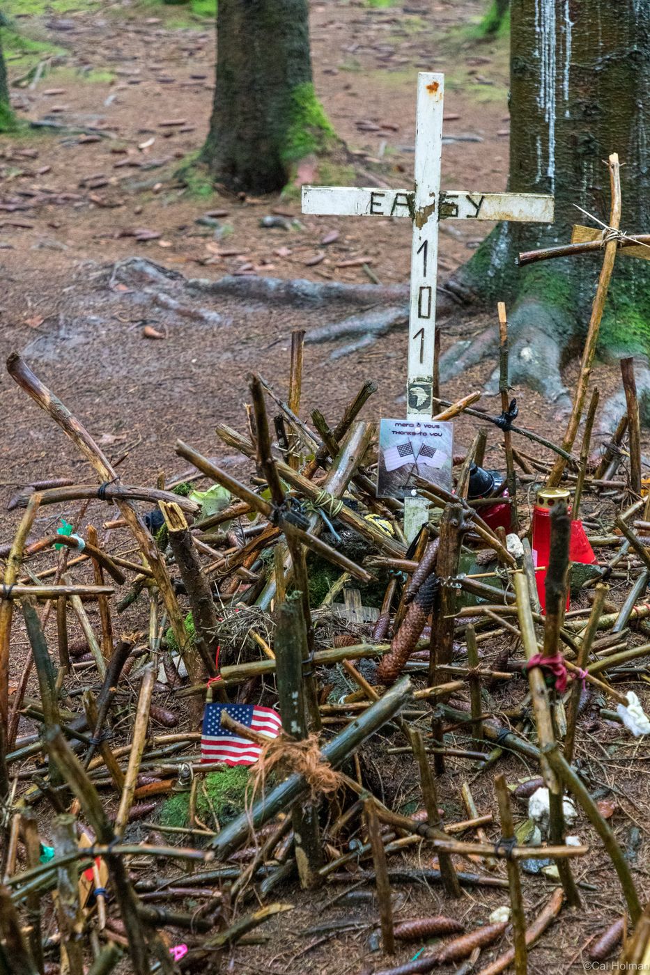 Bois Jacques Foxholes 101st Easy Company, Belgium