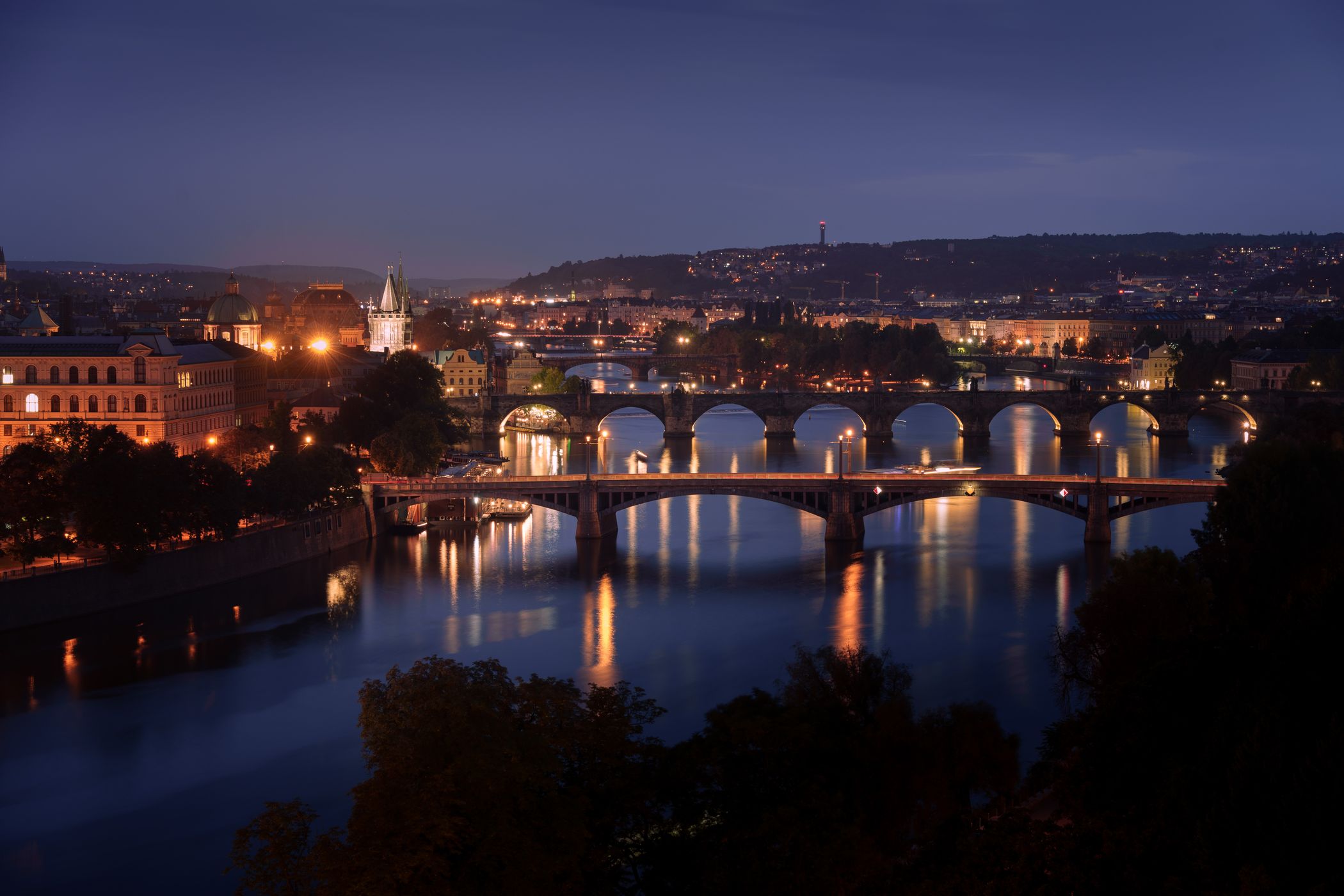 Bridges over Vltava river, Czech Republic