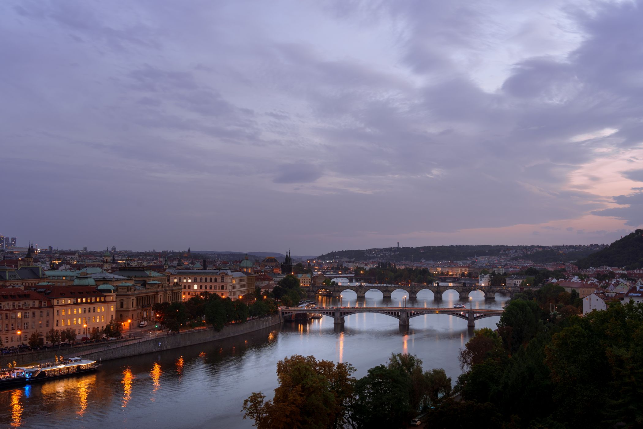 Bridges over Vltava river, Czech Republic