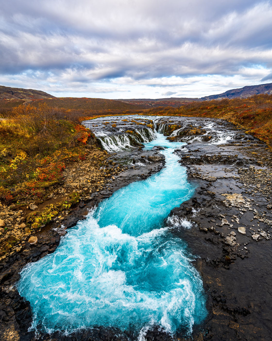 Bruarfoss Waterfall, Iceland