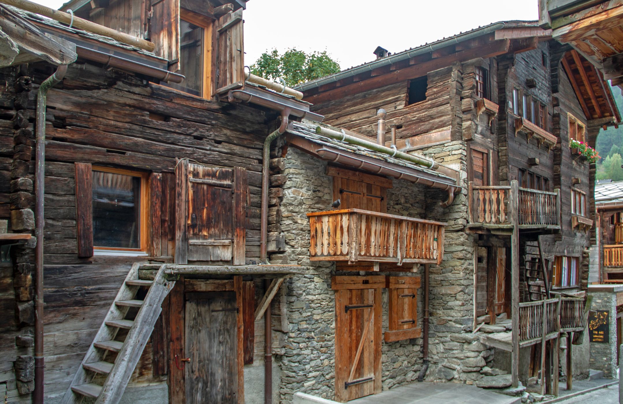 Buildings in Old Zermatt, Switzerland