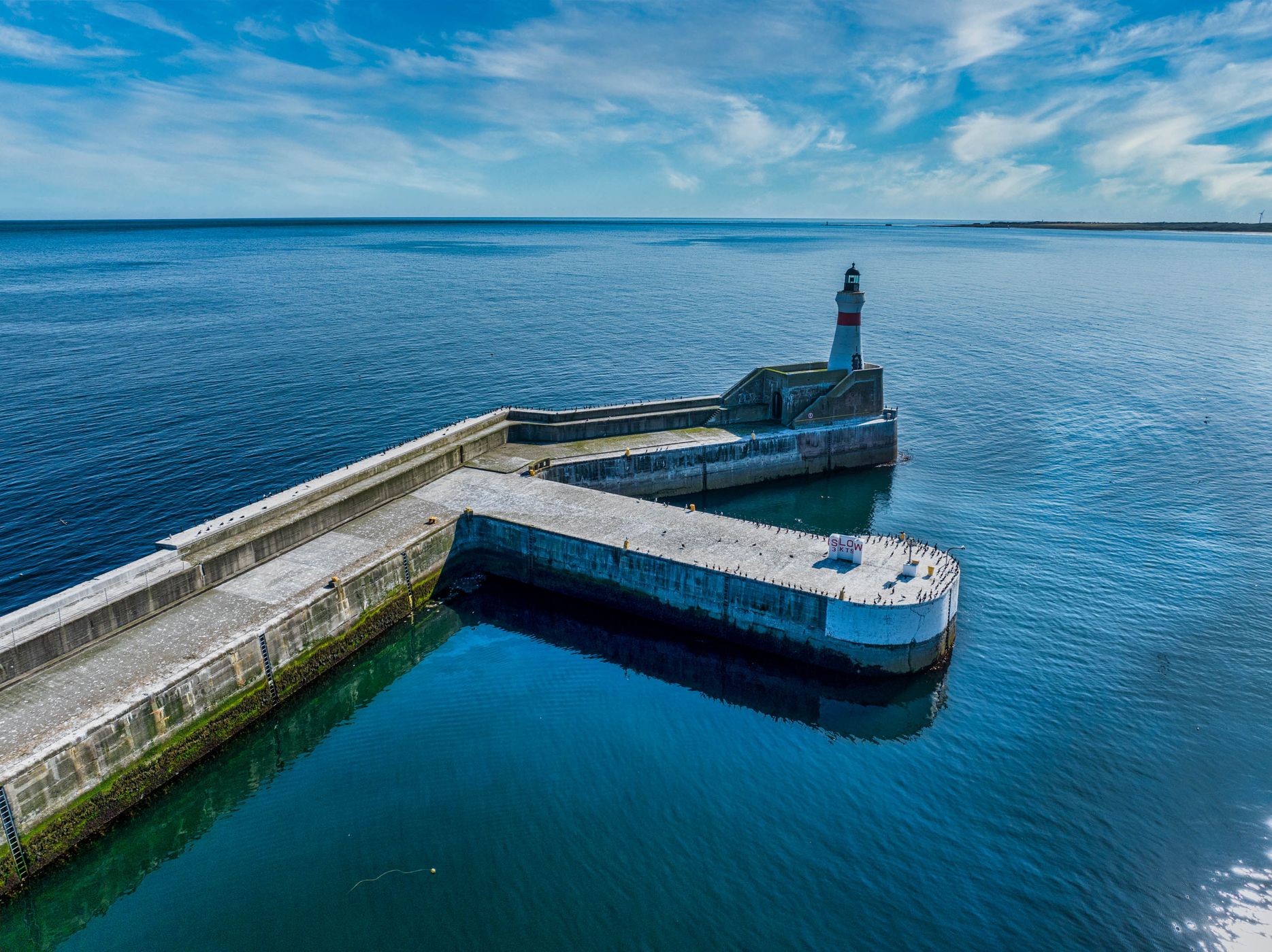 Fraserburgh Harbour Lighthouse, Fraserburgh, UK, United Kingdom