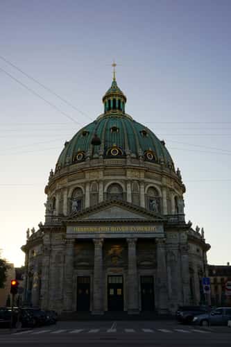Frederik's Church and the Amalienborg Palace, Copenhagen