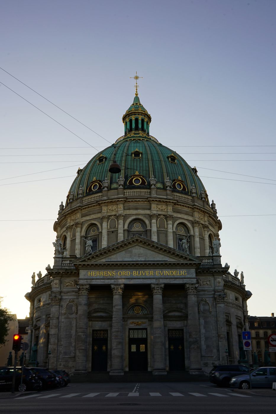 Frederik's Church and the Amalienborg Palace, Copenhagen, Denmark
