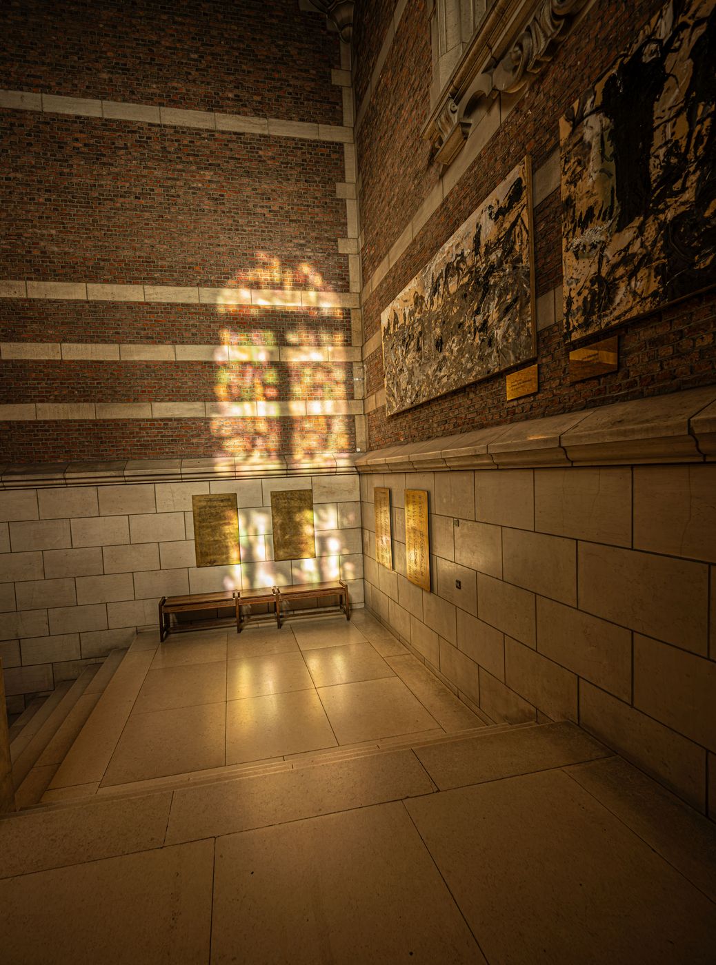 Inside view of the library, Leuven, Belgium