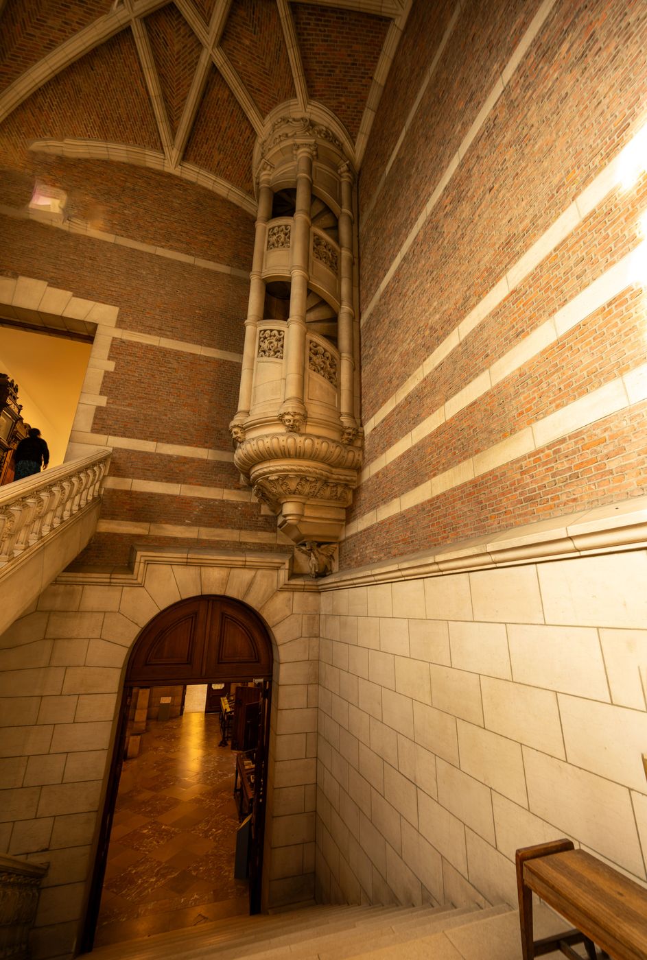 Inside view of the library, Leuven, Belgium