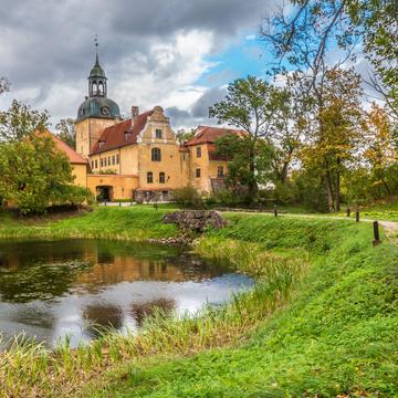 Lielstraupe Castle Estate in Gauja National Park in Latvia, Latvia