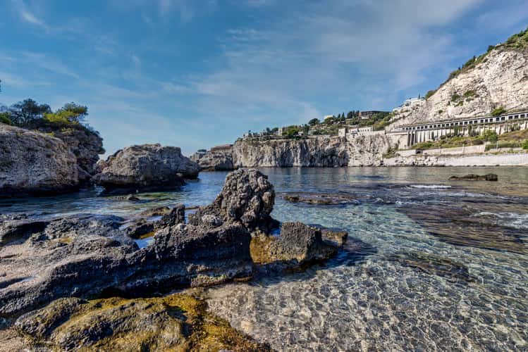 Looking south, Isola Bella, Taormina, Sicily