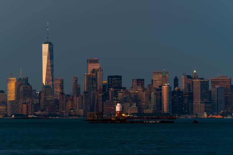 Lower Manhattan with a Lighthouse
