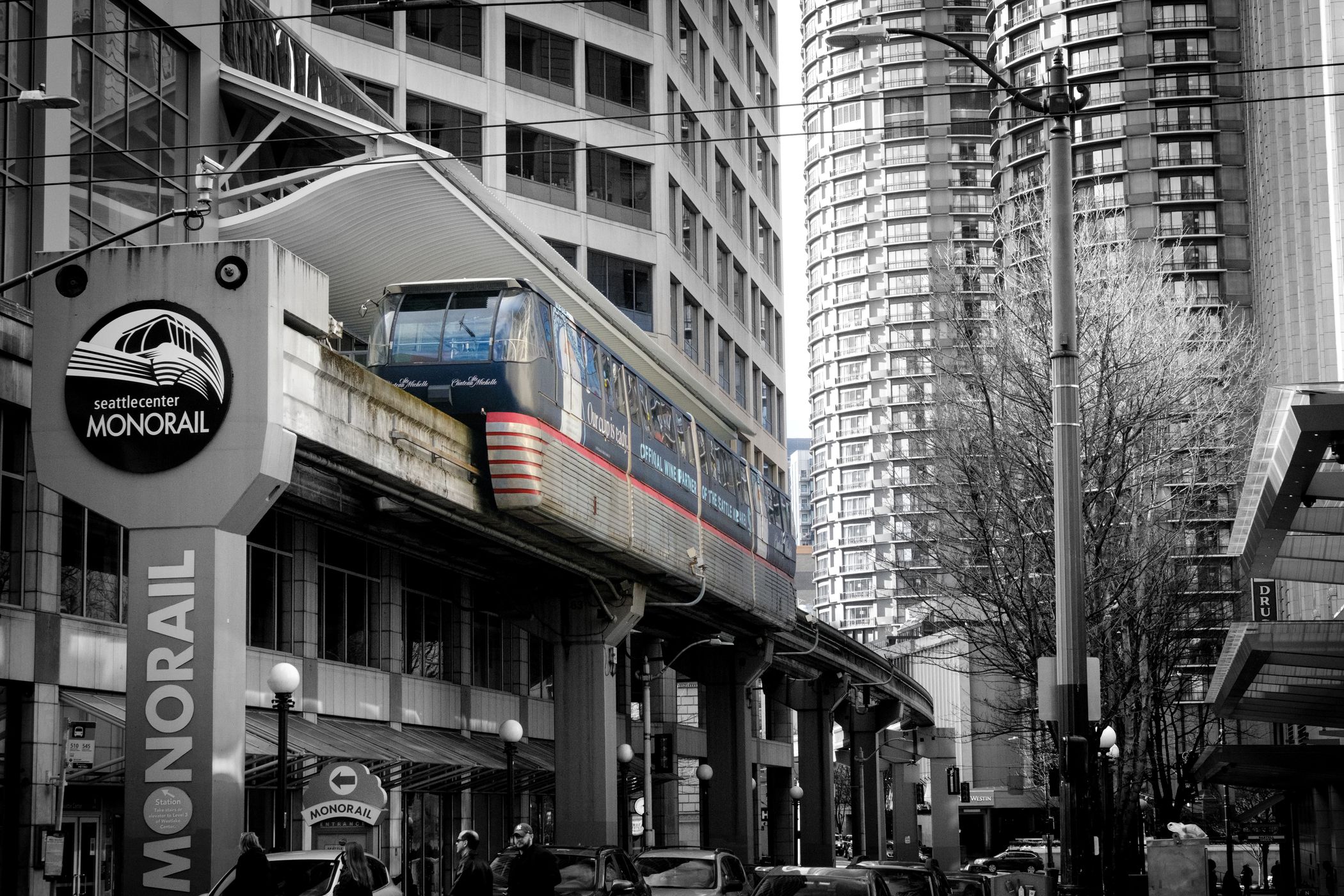 Monorail station in Seattle, USA
