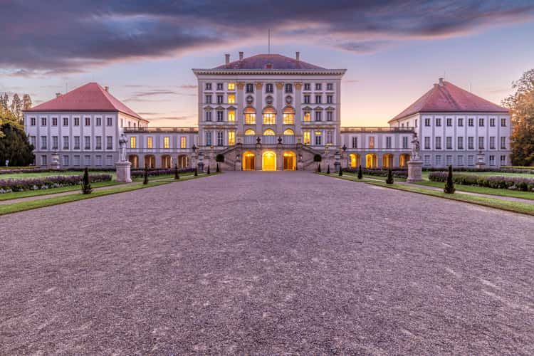 Morning glow over the Nymphenburg Palace, Munich