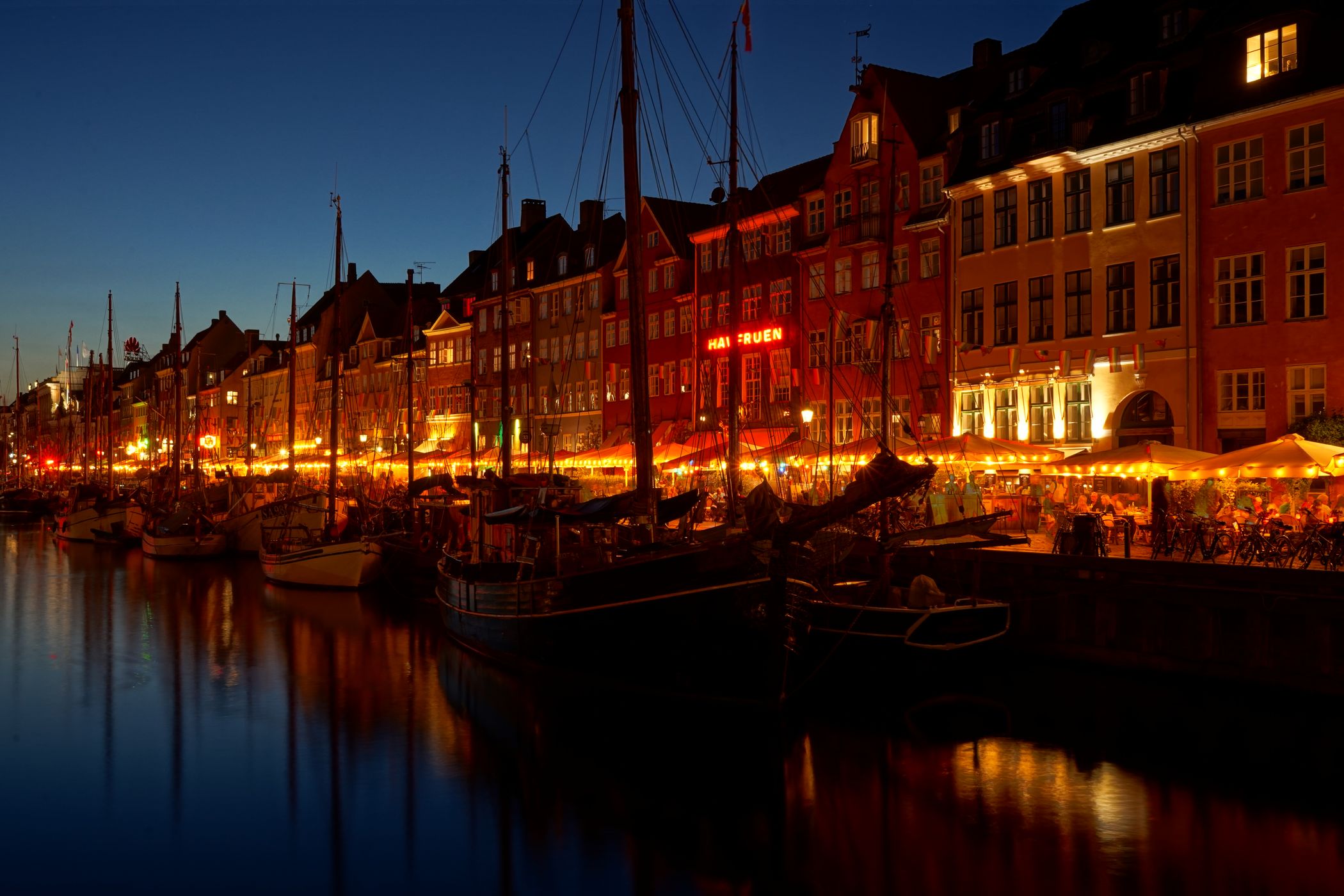 Nyhavn in Copenhagen, Denmark