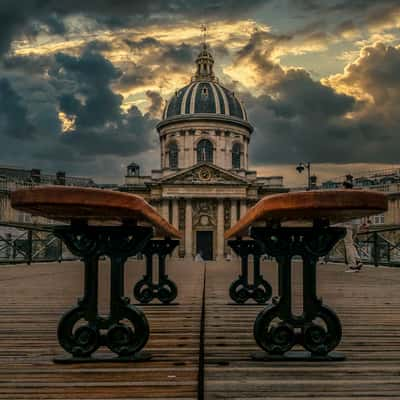 Académie Française from the Pont des Arts, France