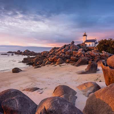 Lighthouse of Pontusval (Phare de Pontusval), Brittany, France
