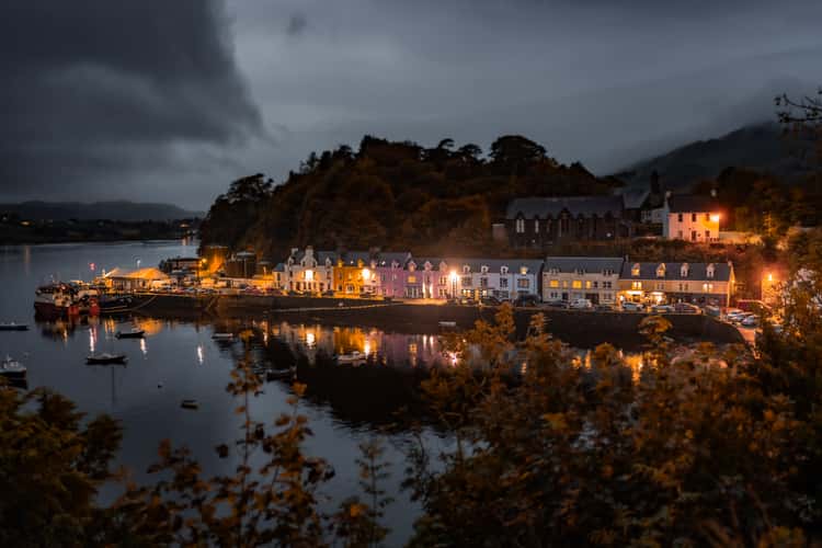 Colorful houses of Portree, Isle of Skye, Scotland