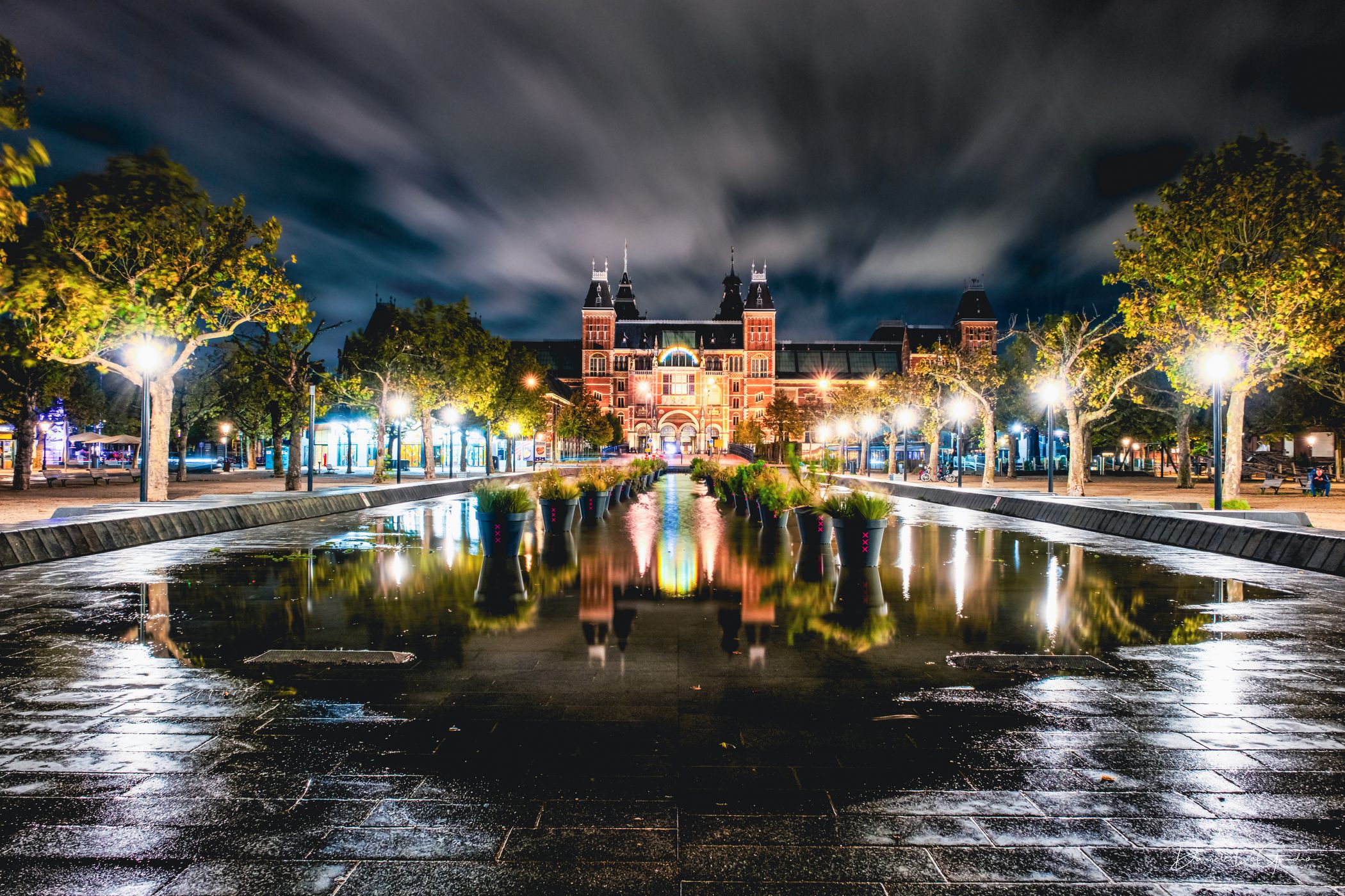 Rijksmuseum Reflecting Pool, Amsterdam, Netherlands