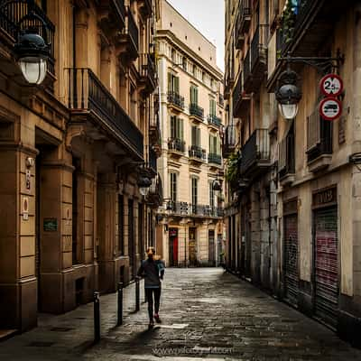 Street in Barcelona, Spain