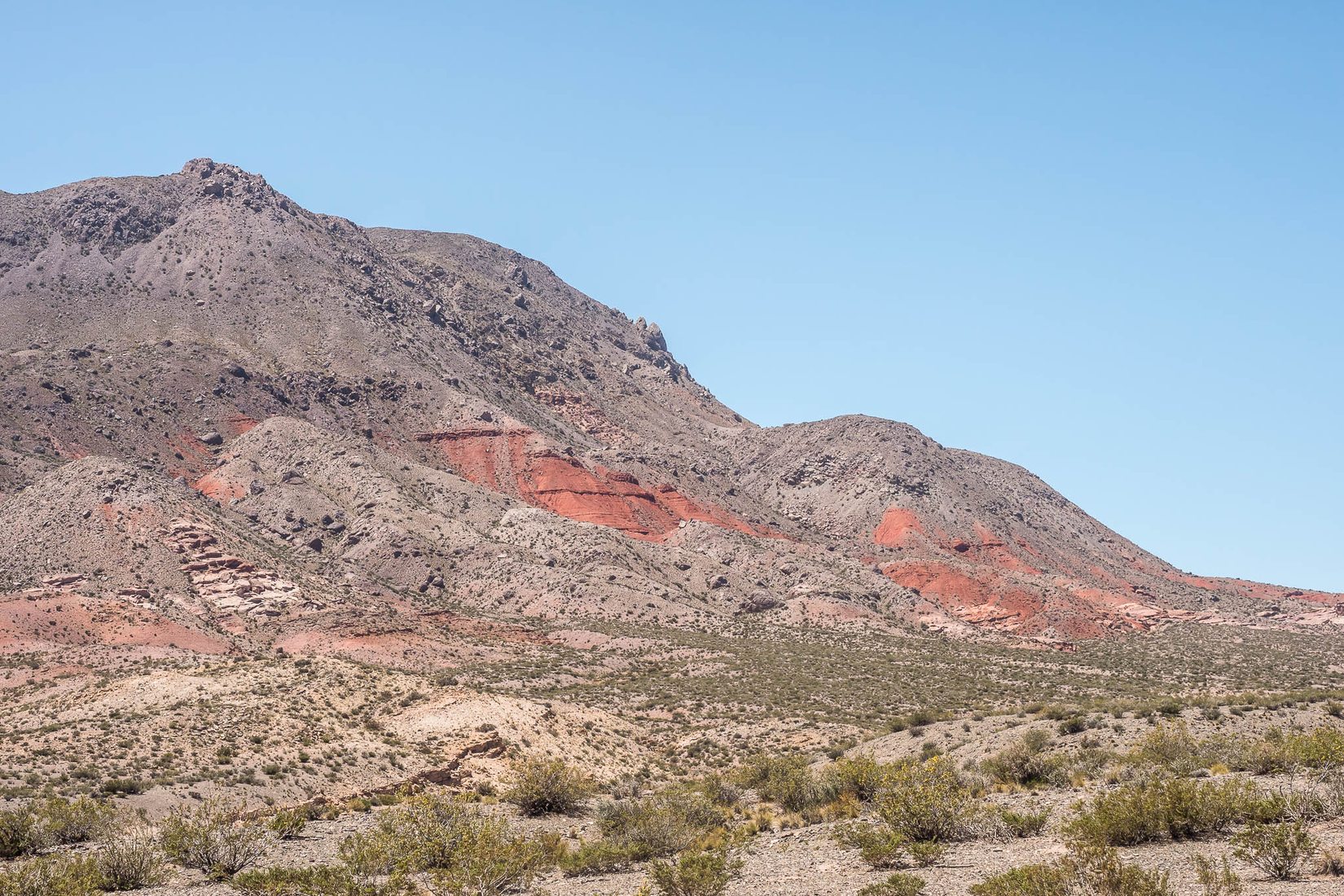 Ruta Provincial 52 northeast of Uspallata, Argentina