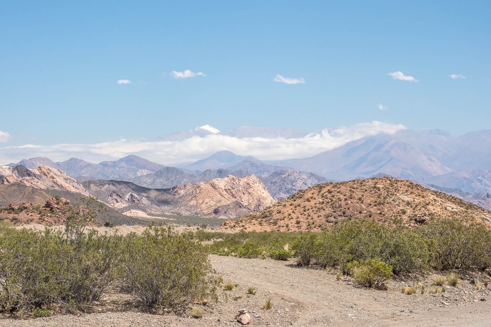 Ruta Provincial 52 northeast of Uspallata, Argentina