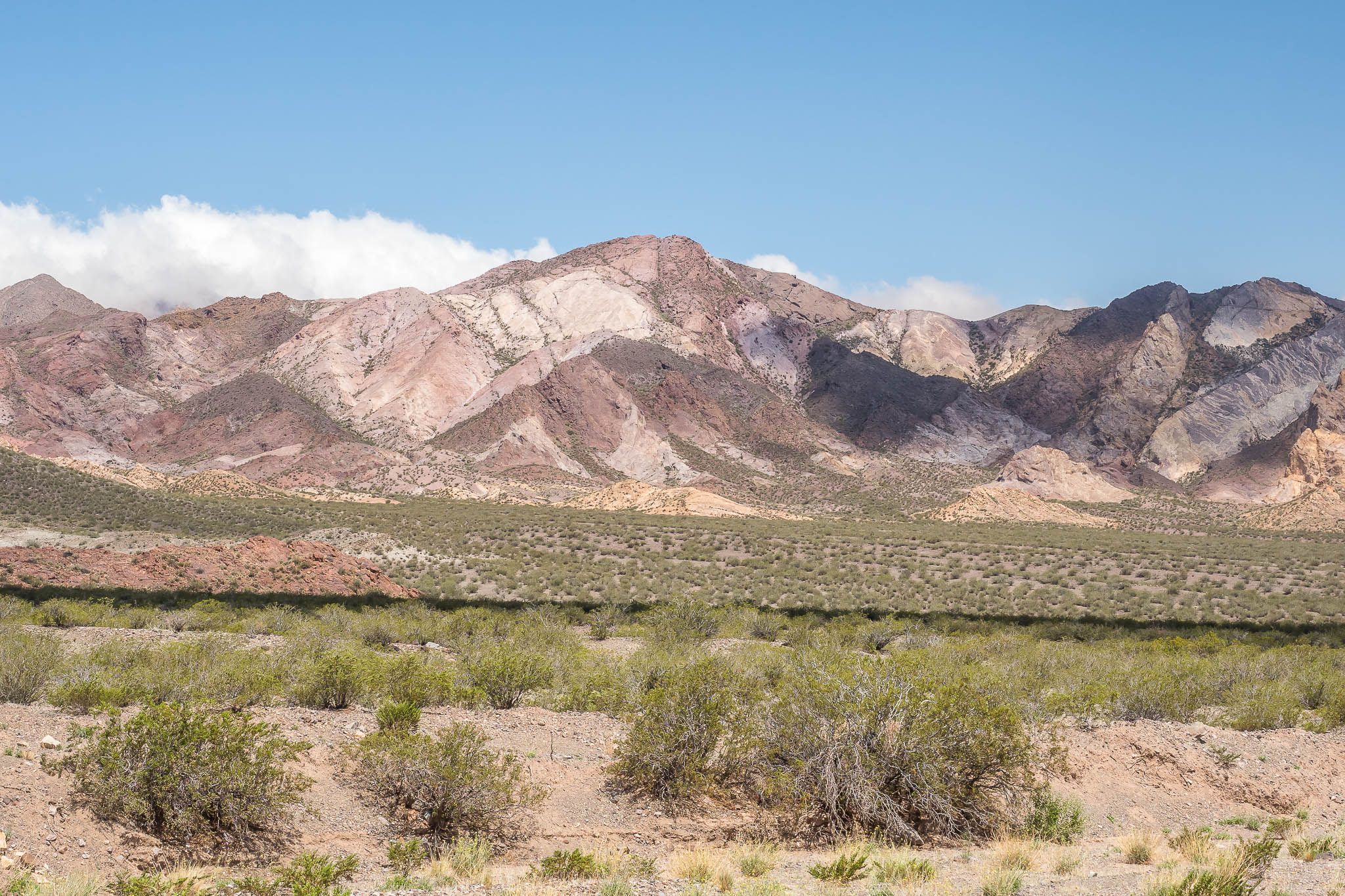 Ruta Provincial 52 northeast of Uspallata, Argentina