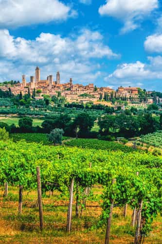 San Gimignano in the blue hour