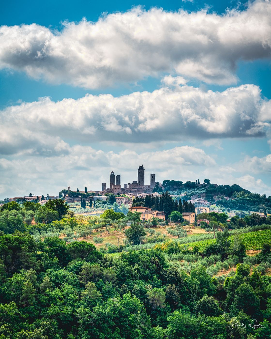 San Gimignano (southern view), Tuscany, Italy