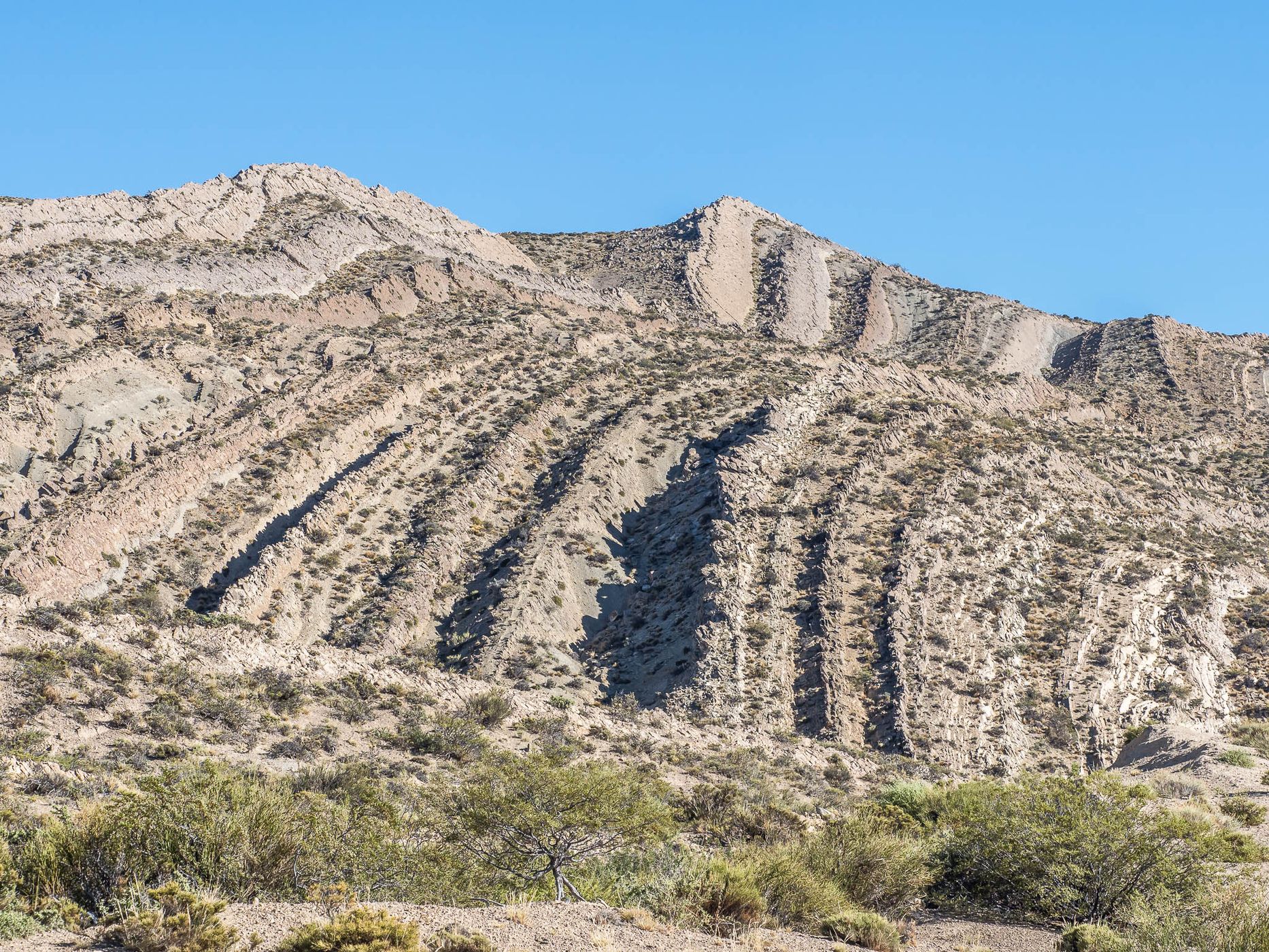 Sedimentary Rocks east of Tromen Volcano, Argentina