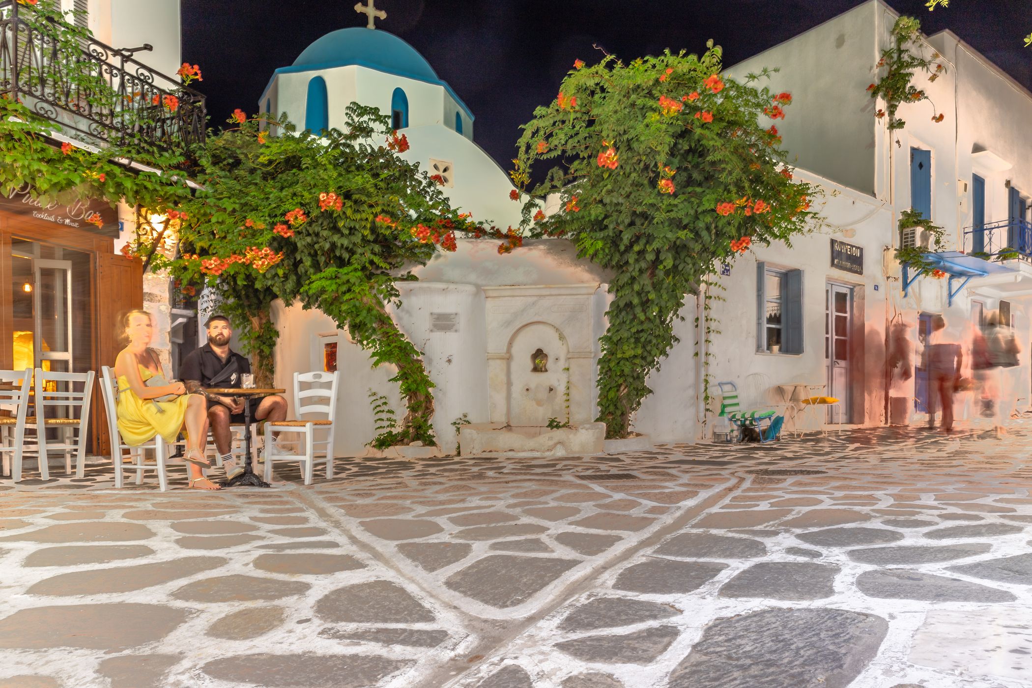 Small place in Parikia on Paros Island, Greece
