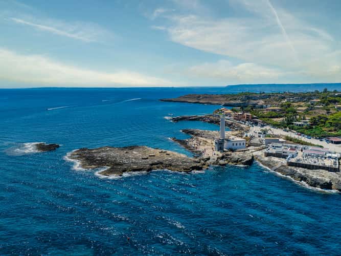 South of lighthouse,  Faro Santa Croce, Augusta,, Sicily