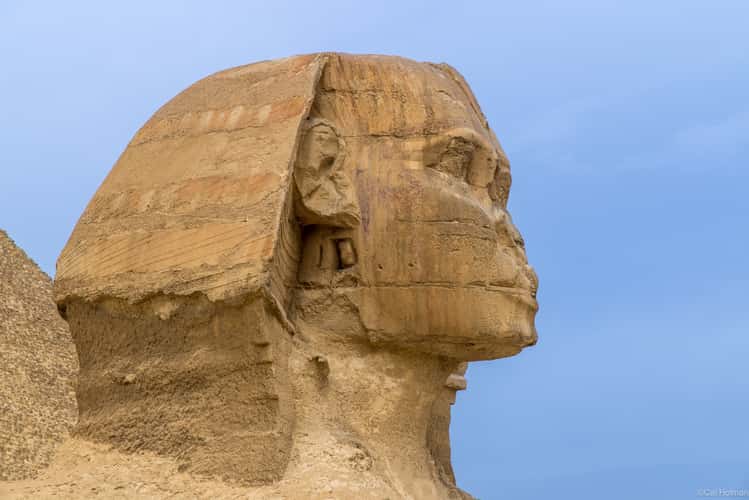 Sphinx and the pyramids