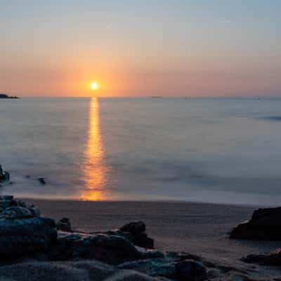 Sunrise at Cala Sa Boadella,, Spain