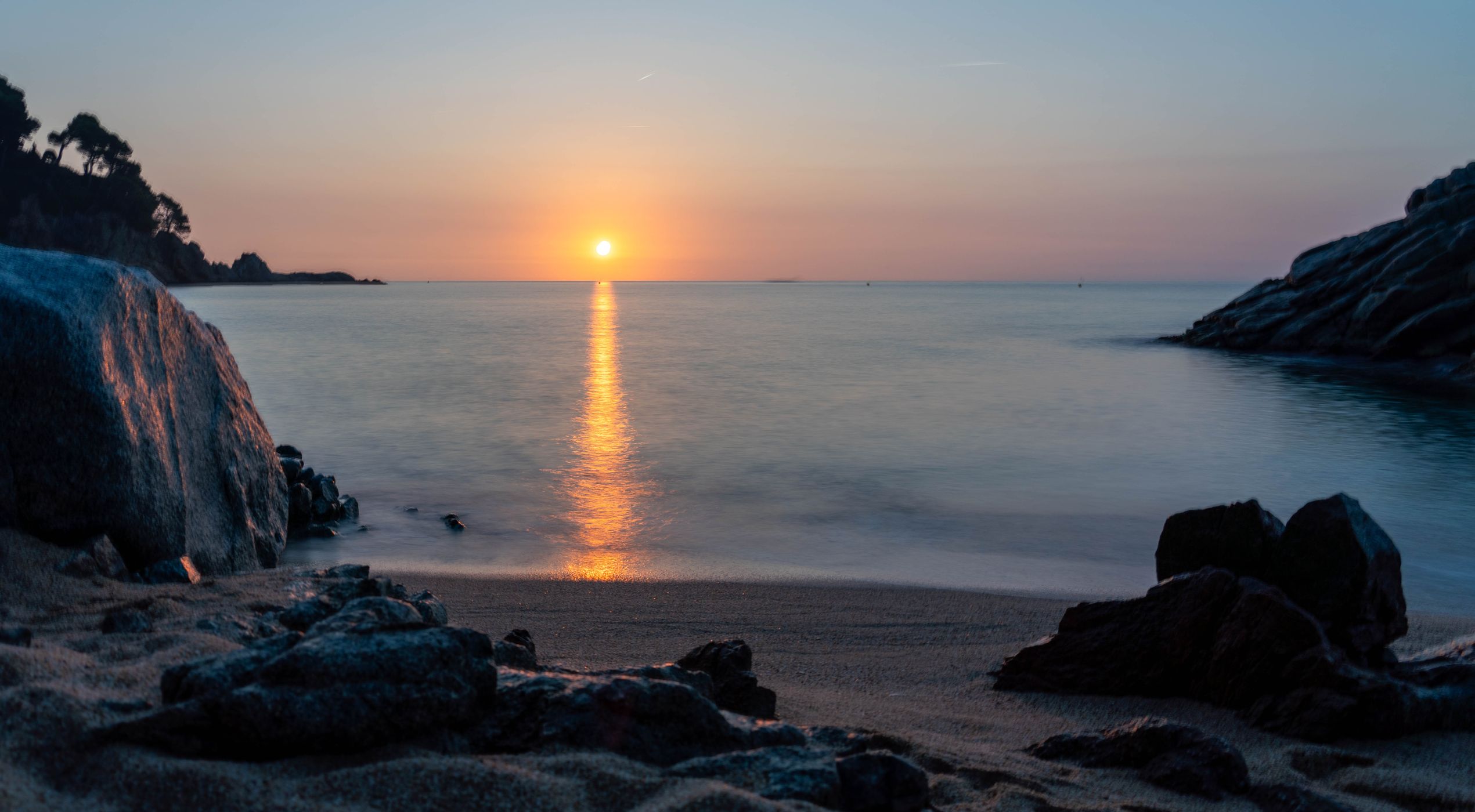 Sunrise at Cala Sa Boadella,, Spain