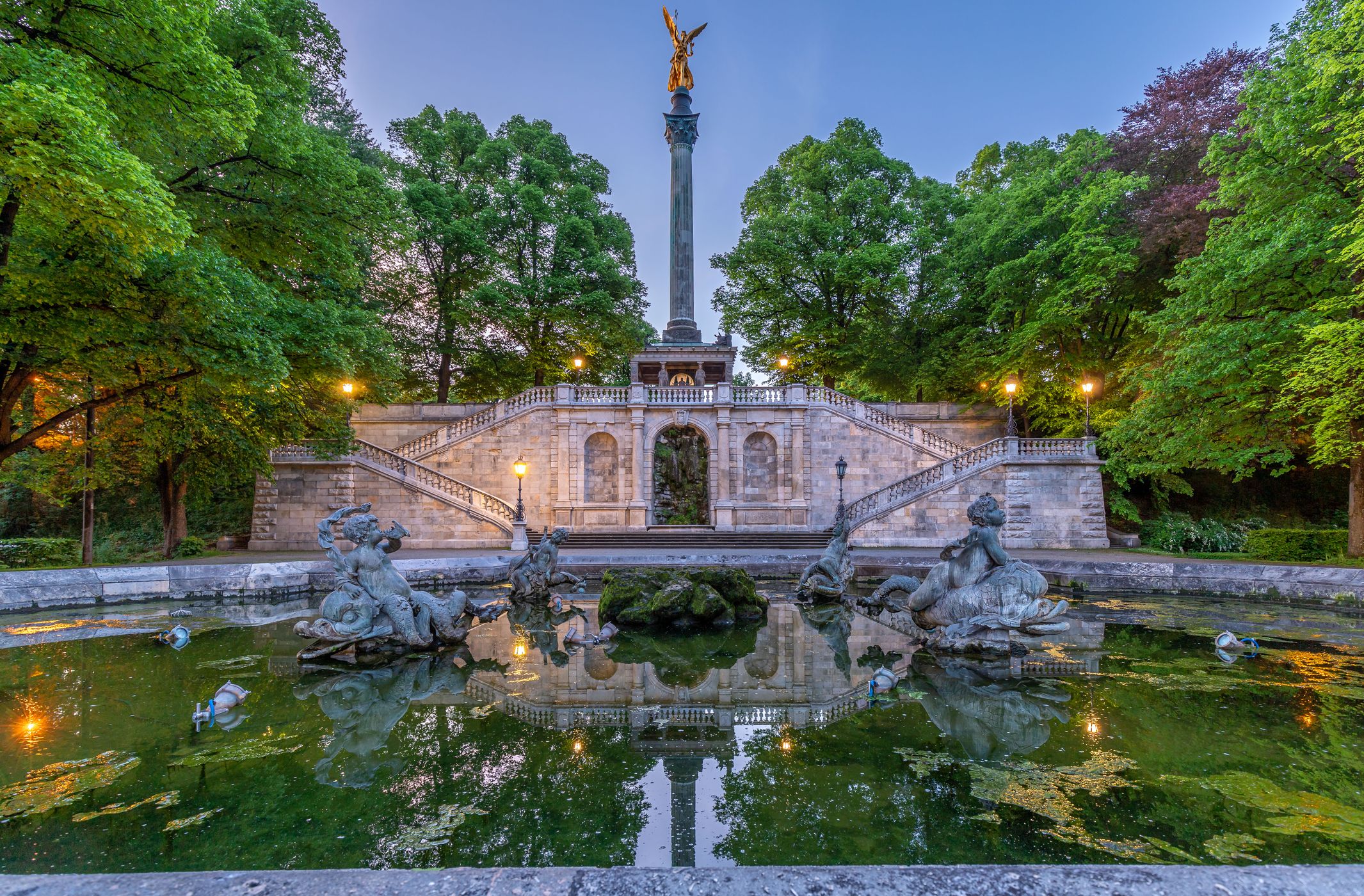 Sunset In Munich (Friedensengel), Germany