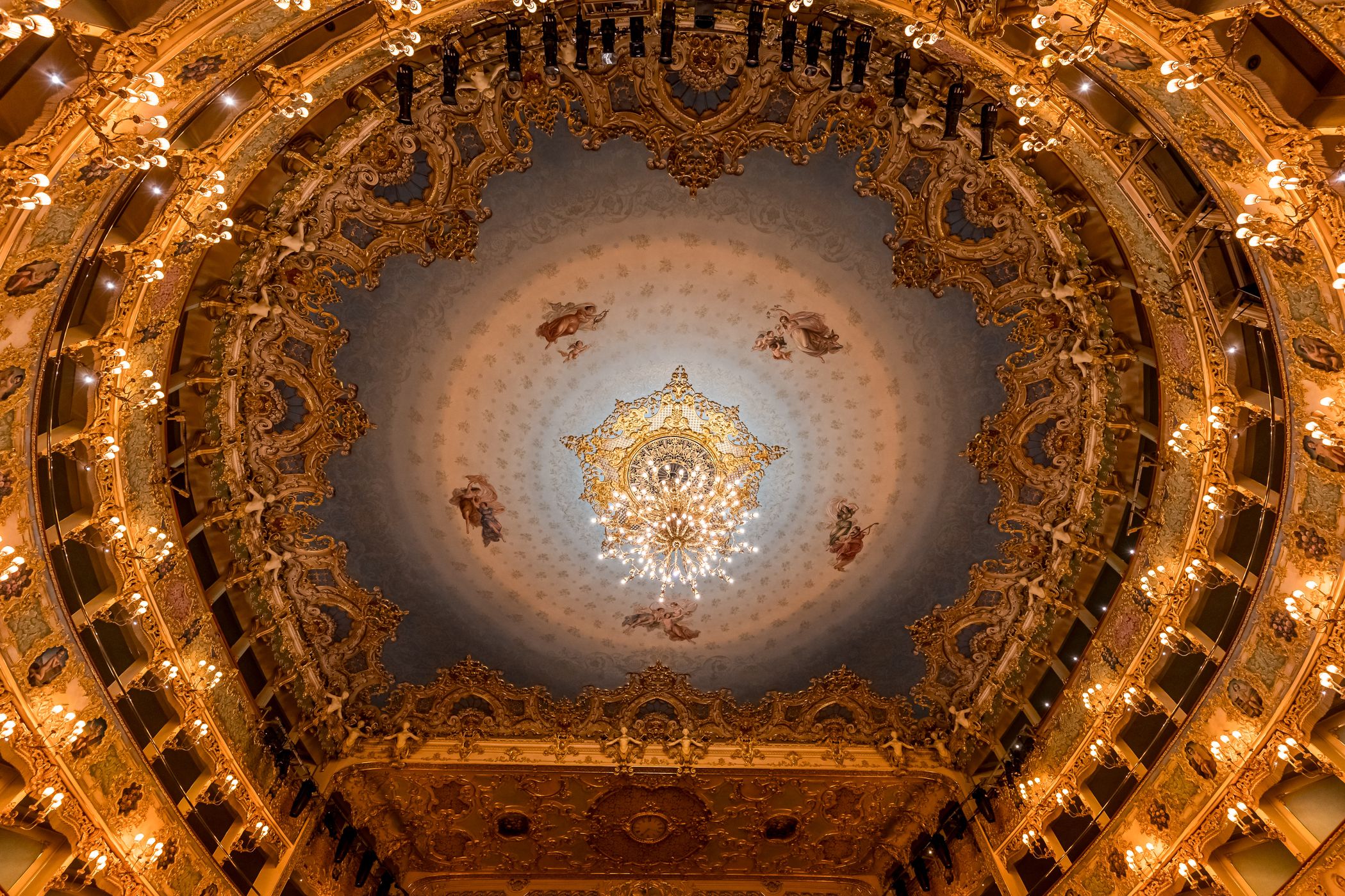 Inside Teatro la Fenice, Venice, Italy