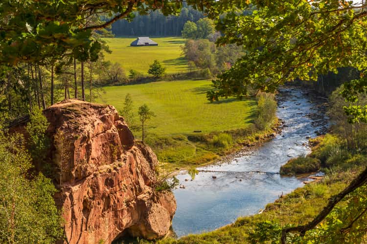 The Amata Trail in Gauja National Park in Latvia